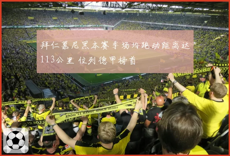 拜仁慕尼黑本赛季场均跑动距离达113公里 位列德甲榜首